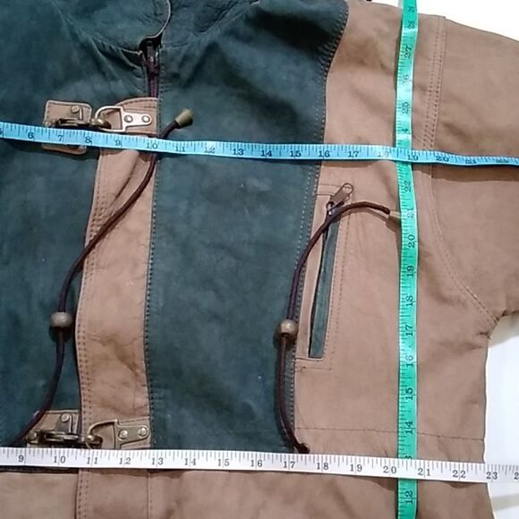 VTG Original 100 % Leather Sportswear International Jacket MadeInMexico unisex L - Picture 10 of 16